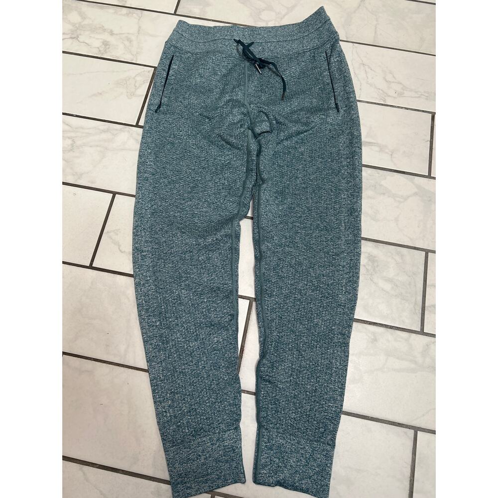 Lululemon Engineered Warmth Jogger Pants Size 4 Pull On Submarine/White LW5CR6S